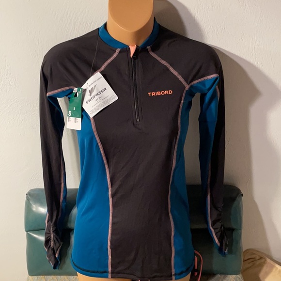 NWT Tribord UPF 50+ Decathlon long sleeve zip top - Picture 2 of 8